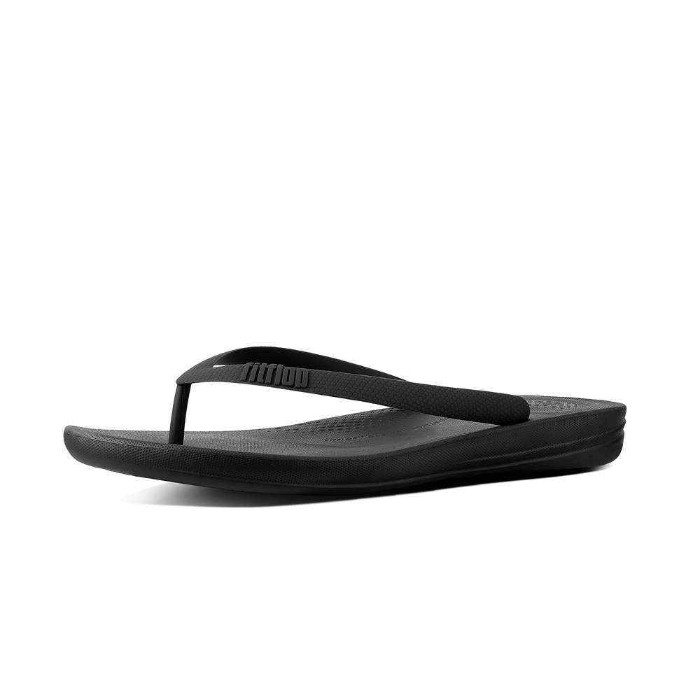 Fitflop Mens Flip-flops - Iqushion Ergonomic - Black - 296-DMQPRY